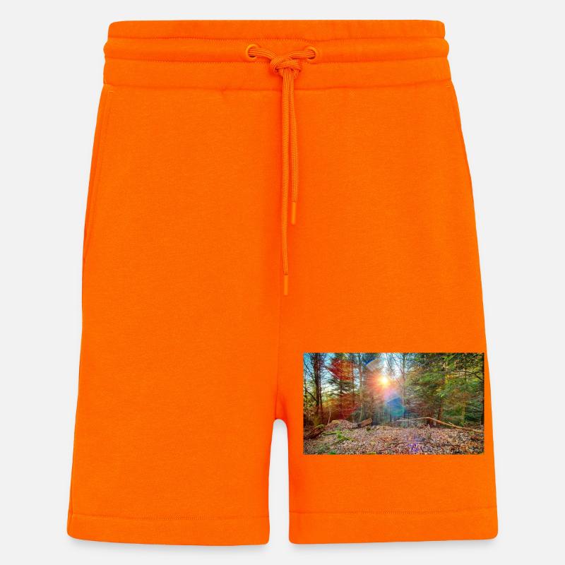 Sonnenlicht im Herbstwald - Shorts - made by SPREAD - SUNSET ORANGE