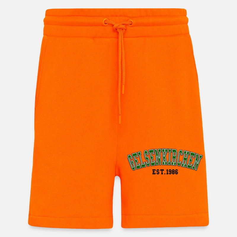 Gelsenkirchen Fondée en 1986 - Short bio décontracté fabriqué en UE - SUNSET ORANGE