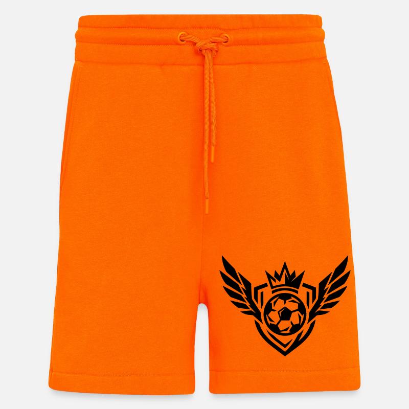 Fussball Wappen - Shorts - made by SPREAD - SUNSET ORANGE