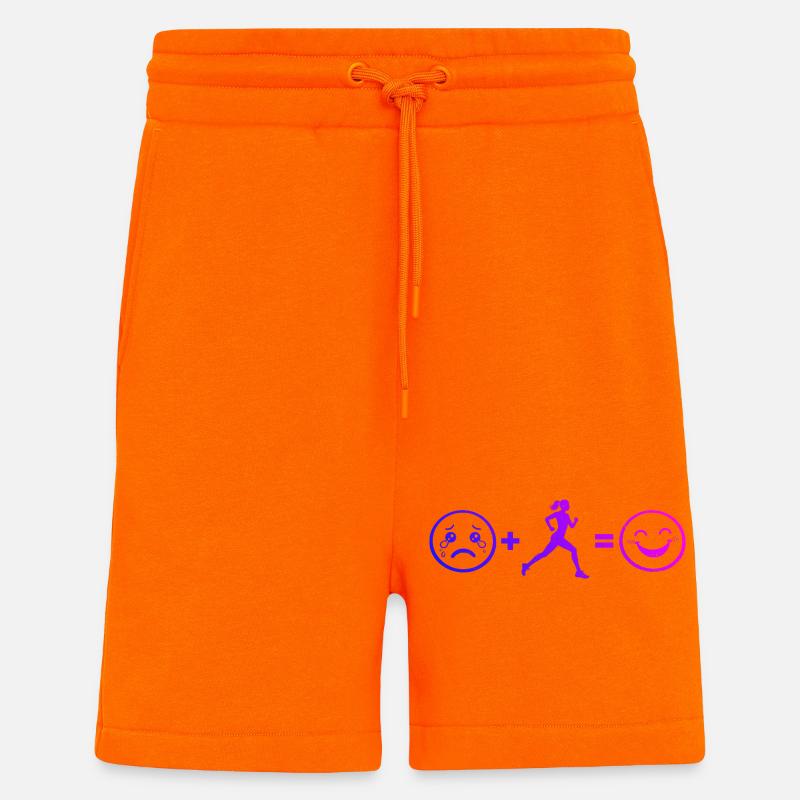 Geschenkidee für eine Running mit Running - Shorts - made by SPREAD - SUNSET ORANGE