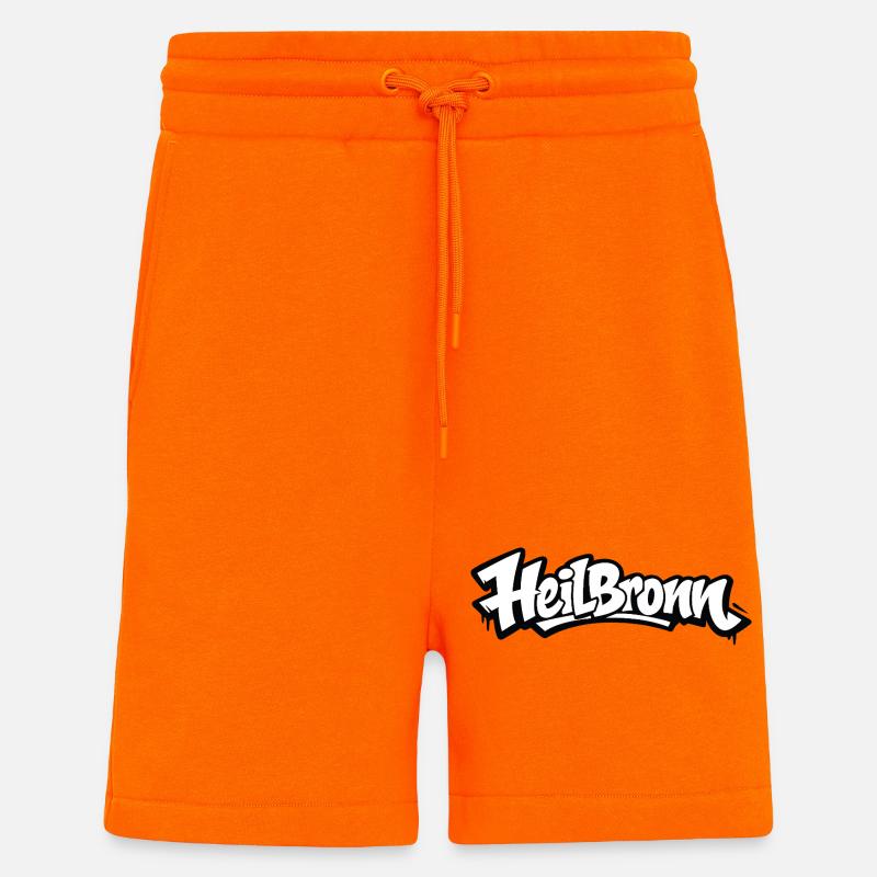 Heilbronn Graffiti Logo Tee - Shorts - made by SPREAD - SUNSET ORANGE