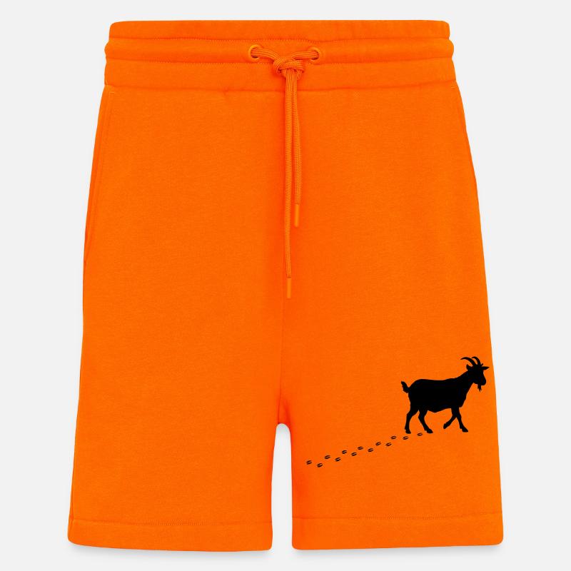 Sabots de Empreintes de Chèvre - Short bio décontracté fabriqué en UE - SUNSET ORANGE