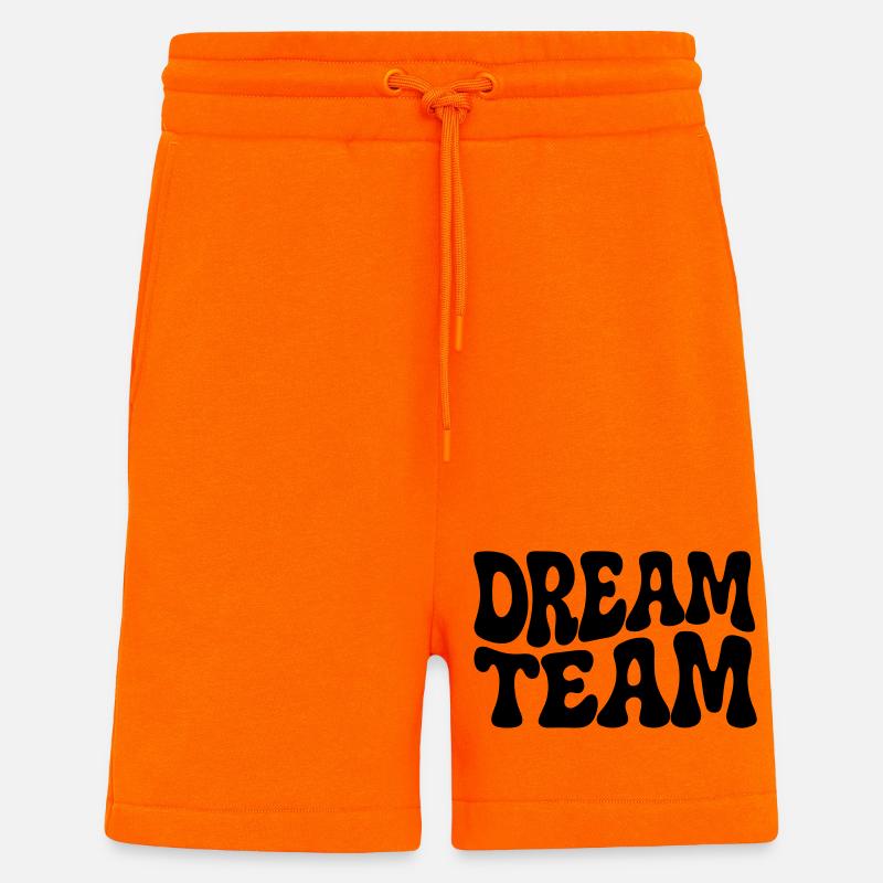 Dream Team siebziger funky groovy  - Shorts - made by SPREAD - SUNSET ORANGE