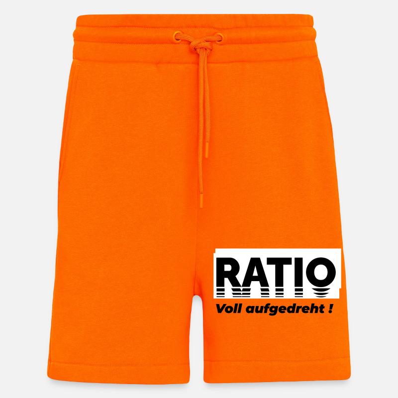Ratio - Shorts - made by SPREAD - SUNSET ORANGE