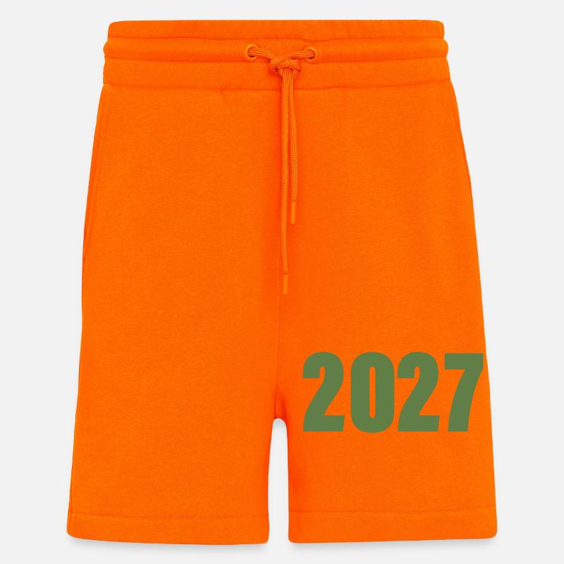 2027 - Short bio décontracté fabriqué en UE - SUNSET ORANGE