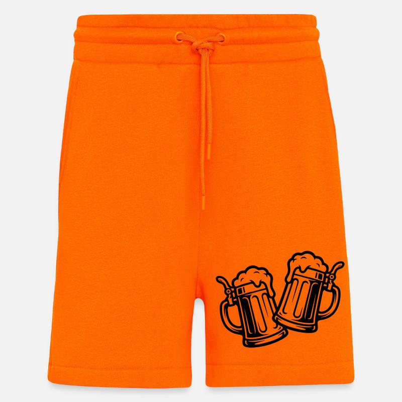 Bier Prost Symbol - Shorts - made by SPREAD - SUNSET ORANGE