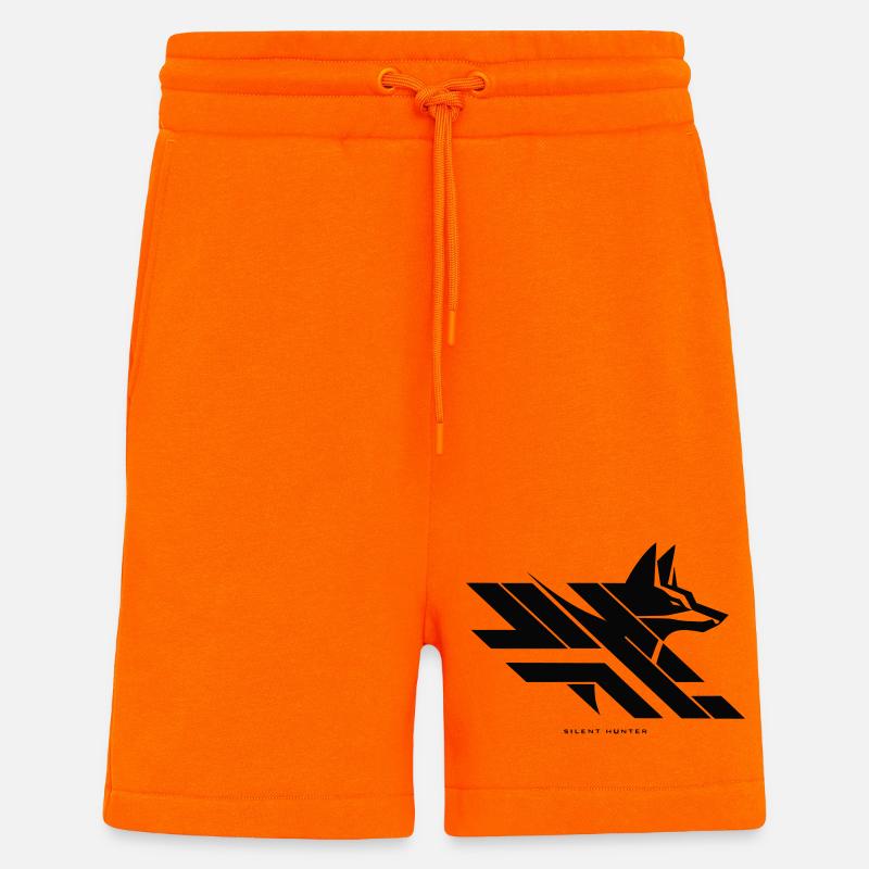 Le Chasseur Silencieux - Short bio décontracté fabriqué en UE - SUNSET ORANGE