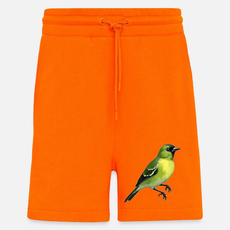 Oiseau Pintard - Short bio décontracté fabriqué en UE - SUNSET ORANGE