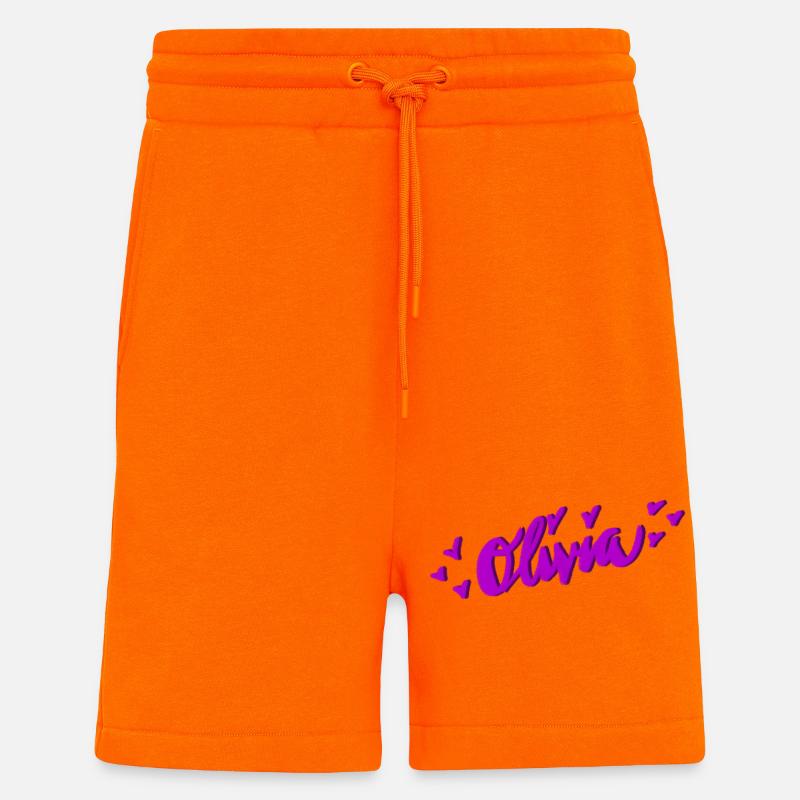 Olivia - Short bio décontracté fabriqué en UE - SUNSET ORANGE