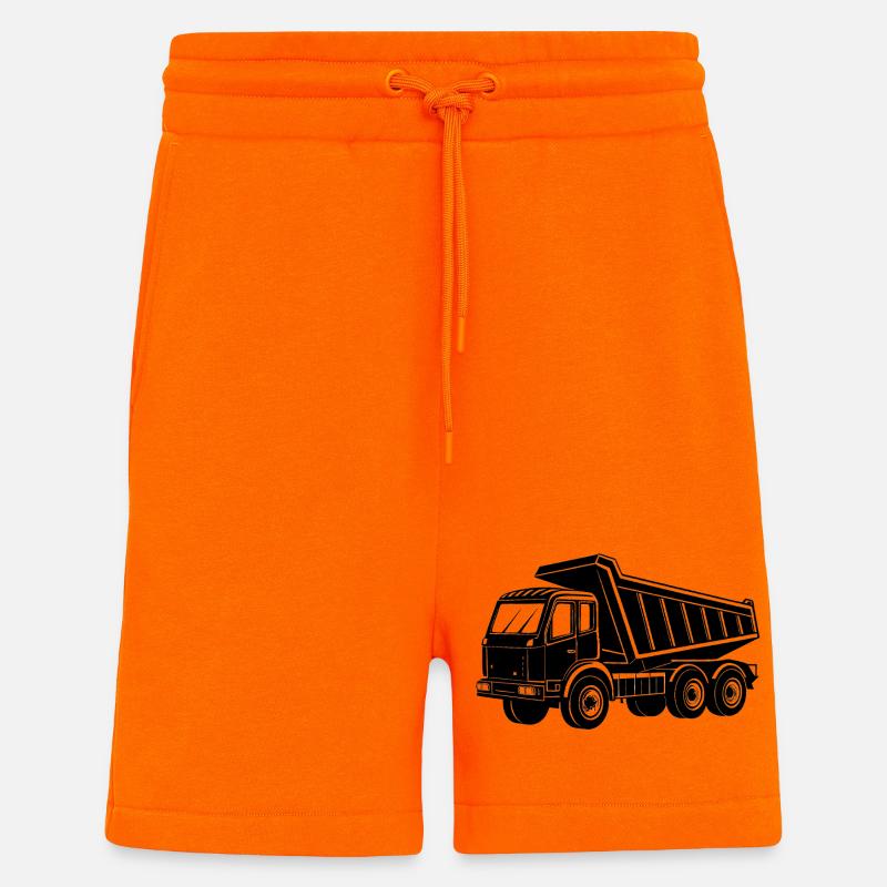 Benne - Short bio décontracté fabriqué en UE - SUNSET ORANGE