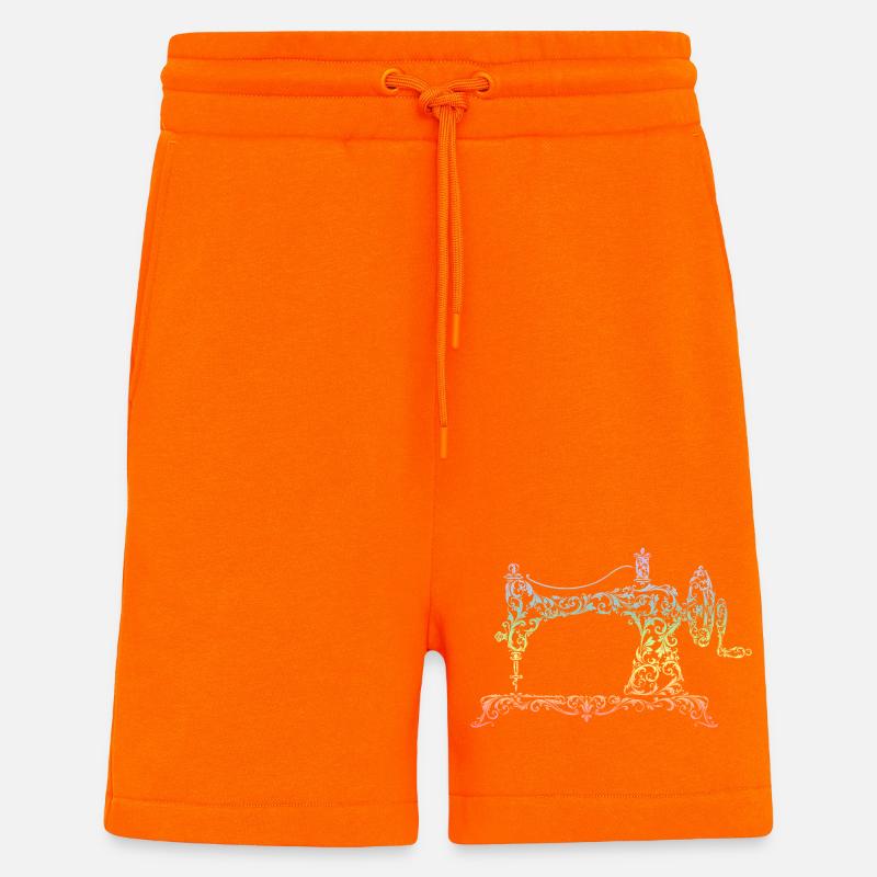 sewing machine - Shorts - made by SPREAD - SUNSET ORANGE