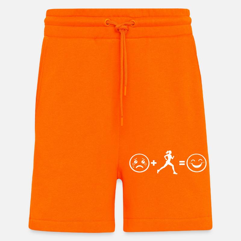 Geschenkidee für eine Running mit Running - Shorts - made by SPREAD - SUNSET ORANGE