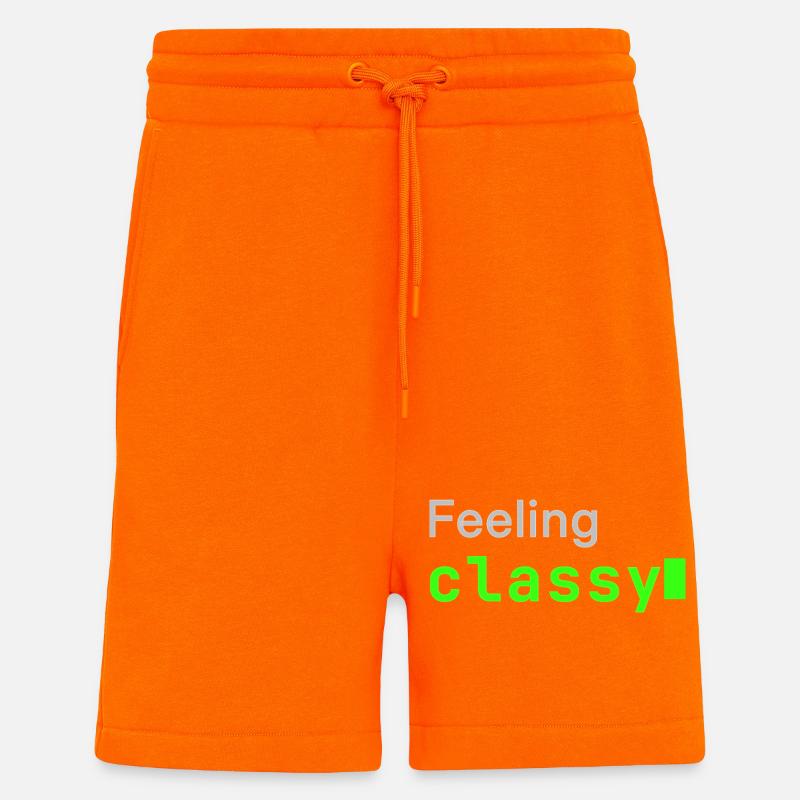 Feeling classy | Developer mood - Shorts - made by SPREAD - SUNSET ORANGE