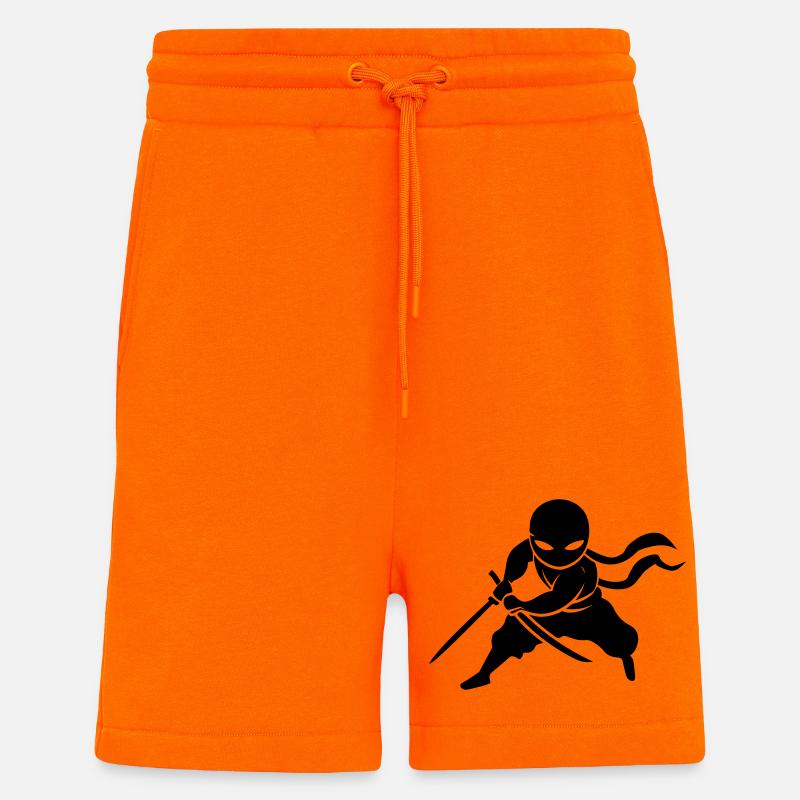 Ninja Samurai - Short bio décontracté fabriqué en UE - SUNSET ORANGE