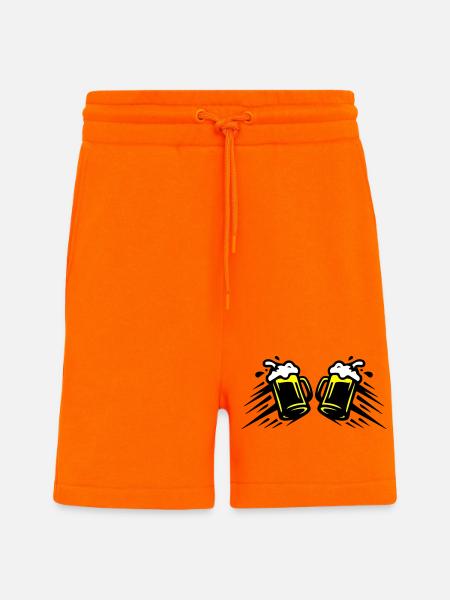 Bier Bierglas Anstoßen Symbol - Shorts - made by SPREAD - SUNSET ORANGE