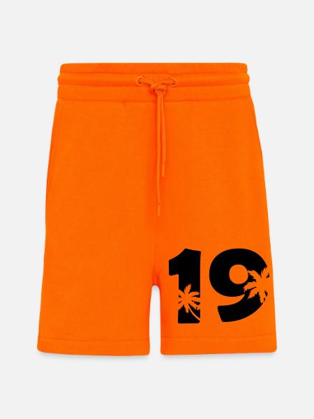 19_palmen - Shorts - made by SPREAD - SUNSET ORANGE