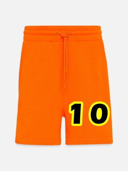 10 Number Symbol - Shorts - made by SPREAD - SUNSET ORANGE