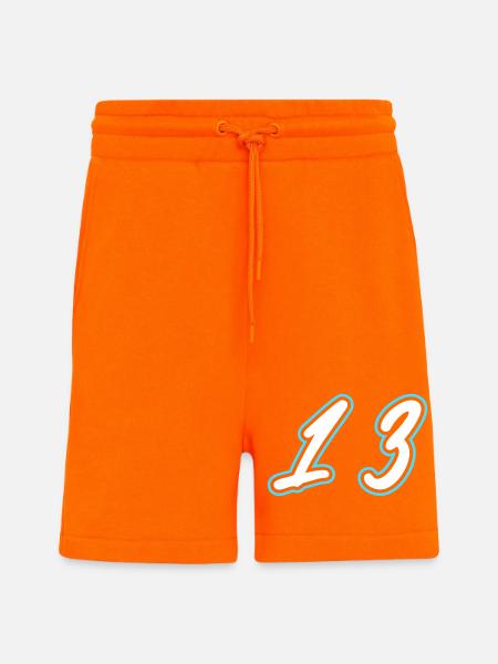 13 Number symbol - Shorts - made by SPREAD - SUNSET ORANGE