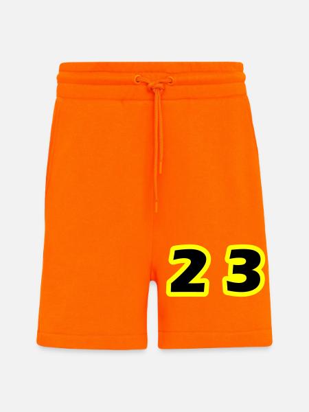 23 Number symbol - Shorts - made by SPREAD - SUNSET ORANGE