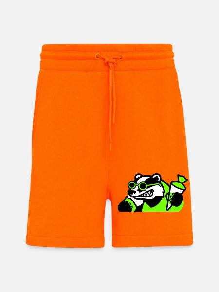 Cool Badger Back to School Icon - Shorts - made by SPREAD - SUNSET ORANGE