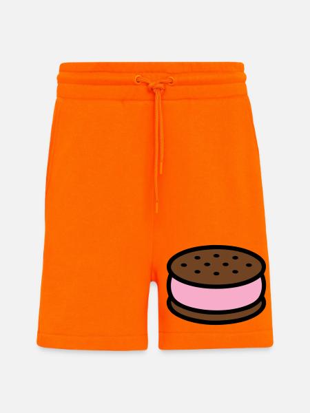 Eissandwich Keks Grafik - Shorts - made by SPREAD - SUNSET ORANGE