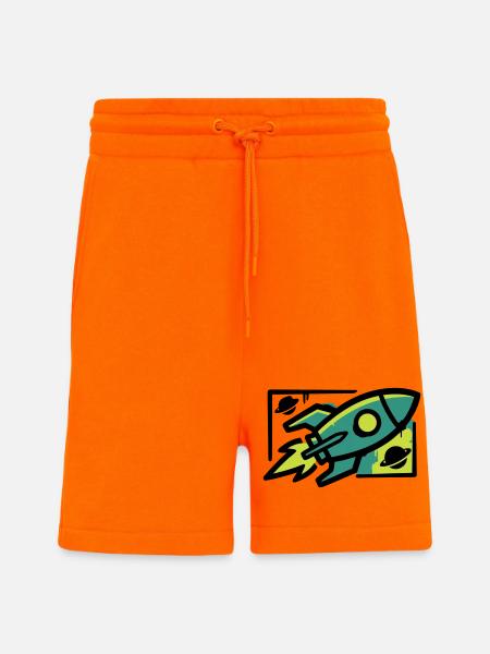 Rocket Graffiti Graphic - Shorts - made by SPREAD - SUNSET ORANGE