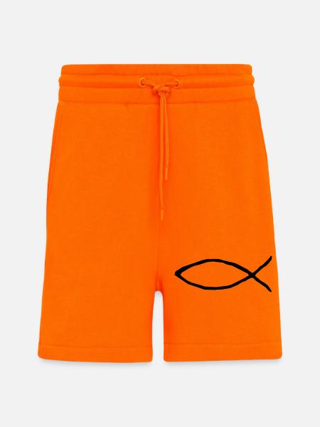 Christian fish - Shorts - made by SPREAD - SUNSET ORANGE