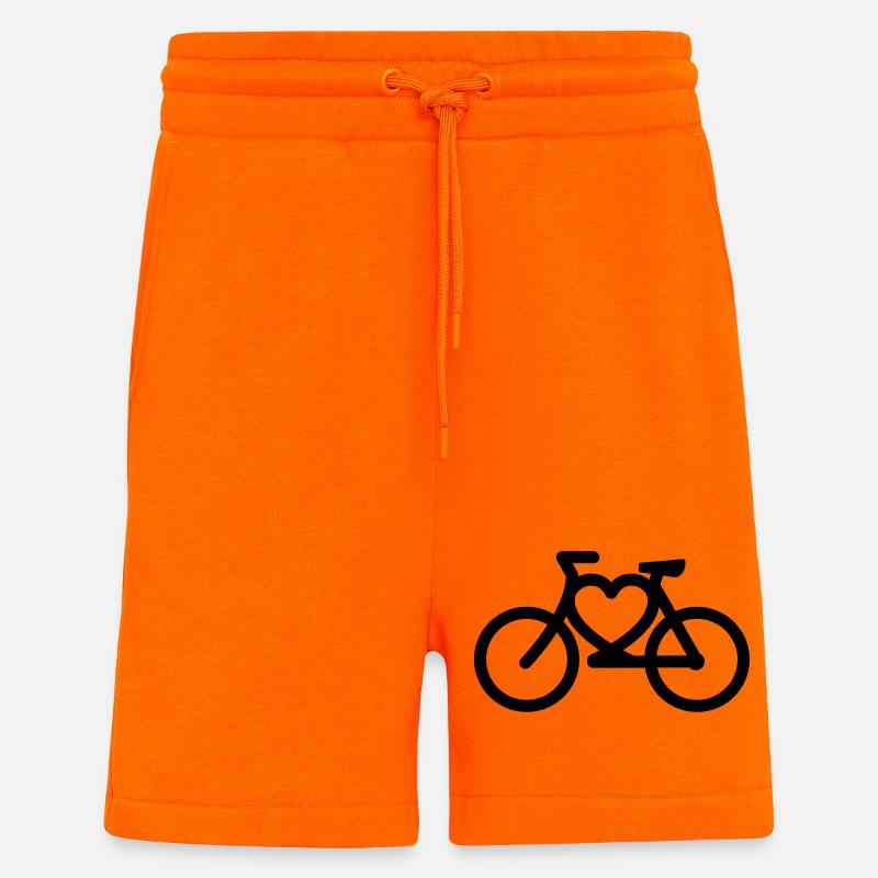 fahrrad - Short bio décontracté fabriqué en UE - SUNSET ORANGE