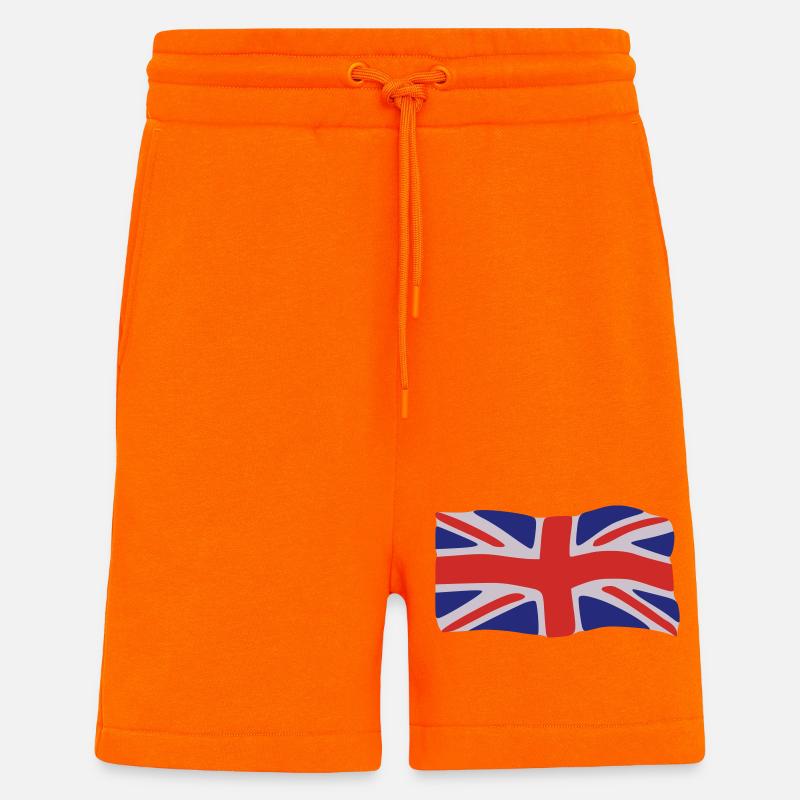 Flagge Großbritannien - Shorts - made by SPREAD - SUNSET ORANGE