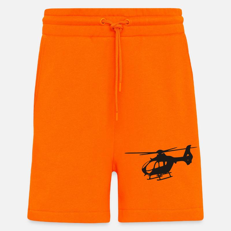EC-135 Hubschrauber - Shorts - made by SPREAD - SUNSET ORANGE