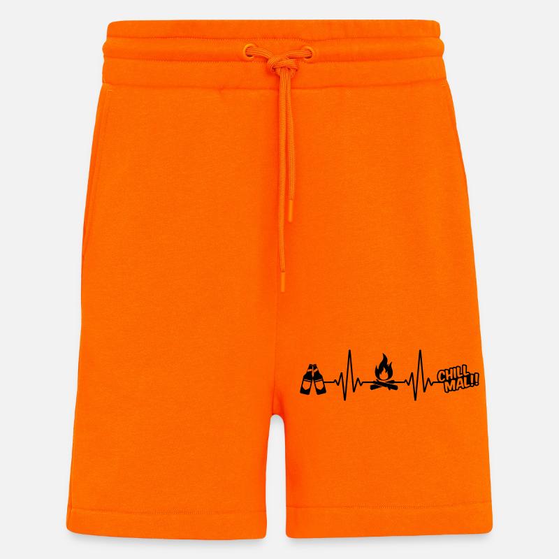 puls bier chillmal - Shorts - made by SPREAD - SUNSET ORANGE