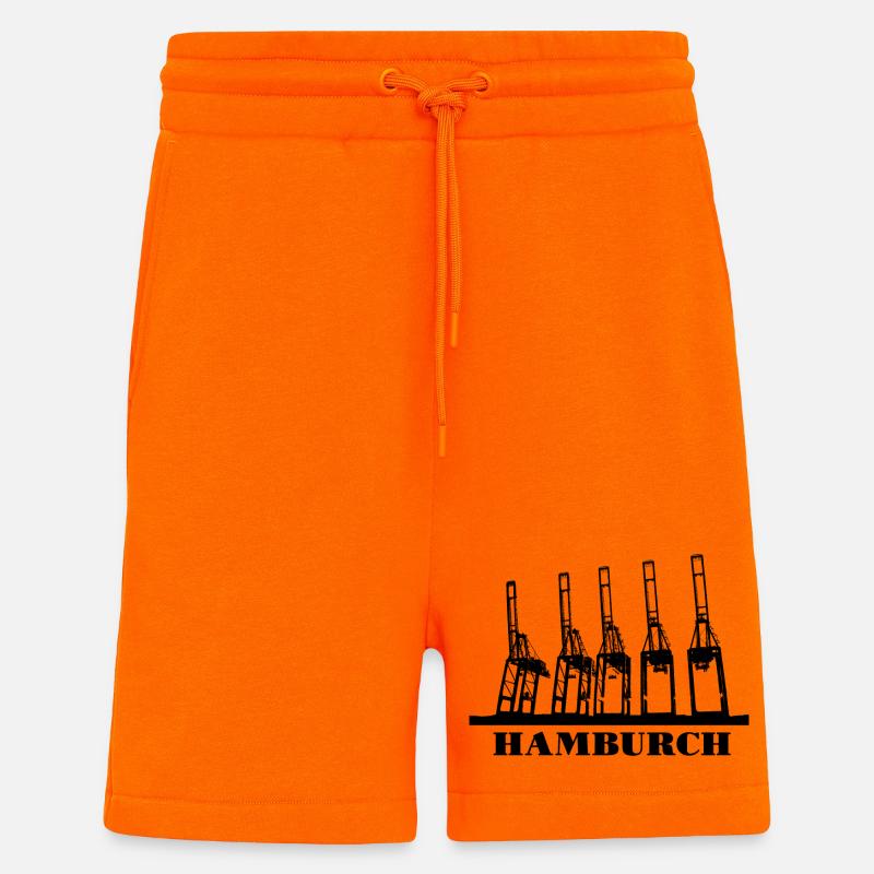 Hamburch auf Einheimisch - Shorts - made by SPREAD - SUNSET ORANGE
