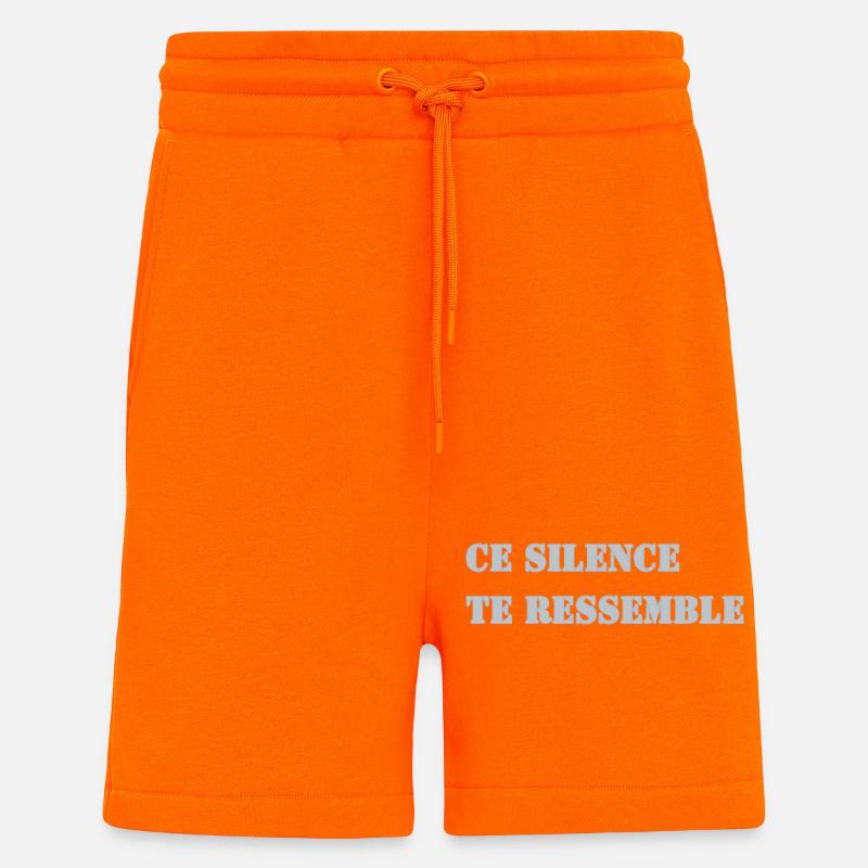 THIS SILENCE IS LIKE YOU - Shorts - made by SPREAD - SUNSET ORANGE