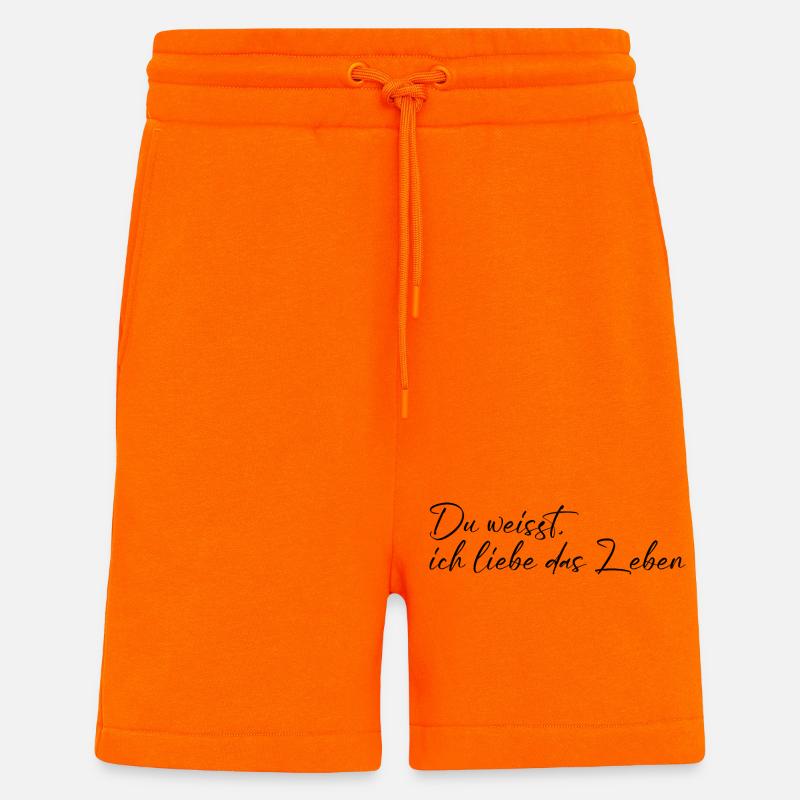 Ich liebe das Leben - Shorts - made by SPREAD - SUNSET ORANGE