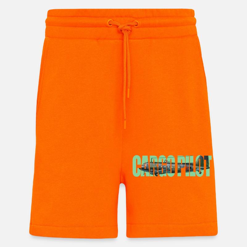 Cargo pilot Li-2 - Shorts - made by SPREAD - SUNSET ORANGE