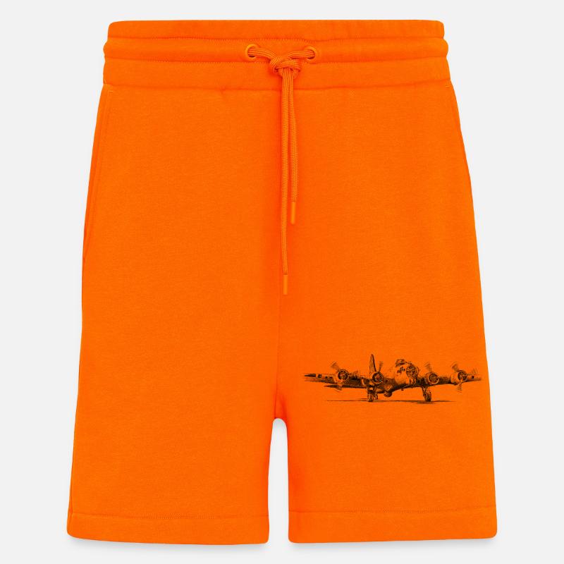Le B-17 - Short bio décontracté fabriqué en UE - SUNSET ORANGE