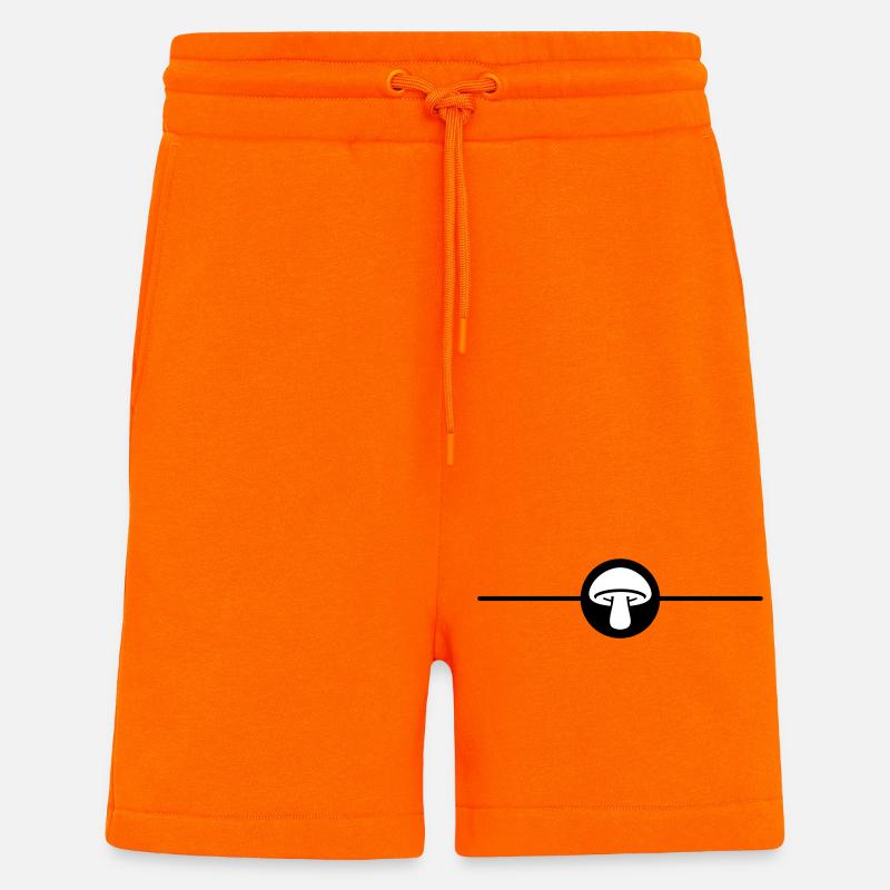 Mushroom Toadstool Icon - Shorts - made by SPREAD - SUNSET ORANGE