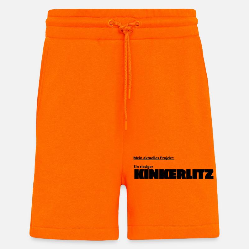 Kinkerlitz - Short bio décontracté fabriqué en UE - SUNSET ORANGE