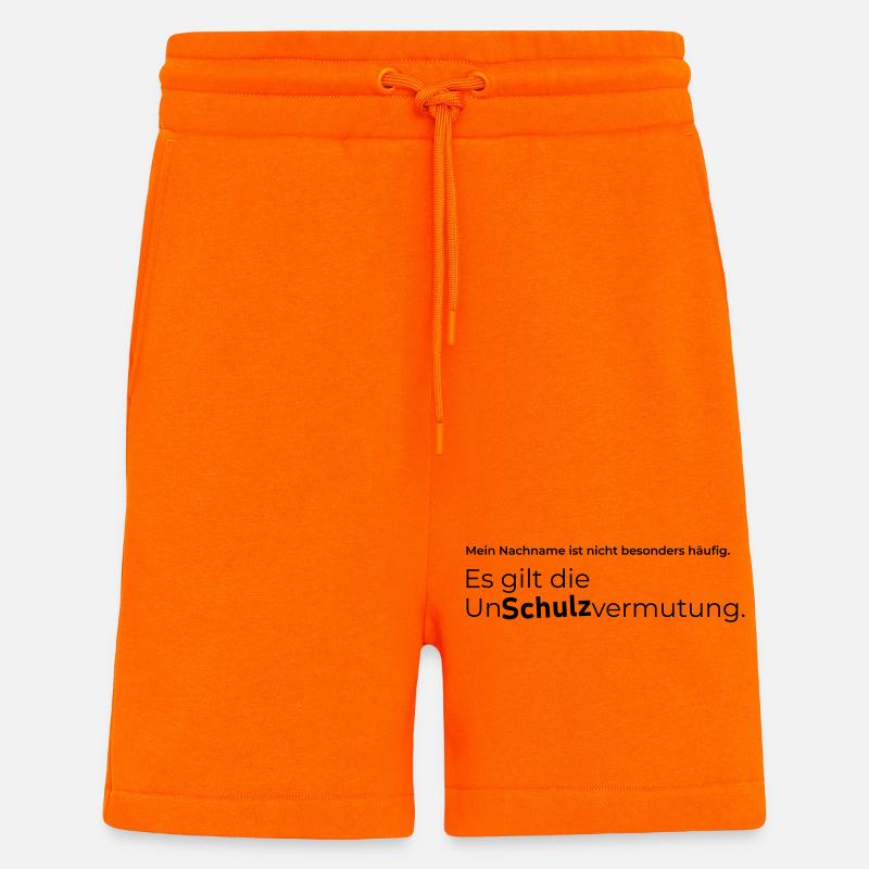Présomption d’Unschulz - Short bio décontracté fabriqué en UE - SUNSET ORANGE
