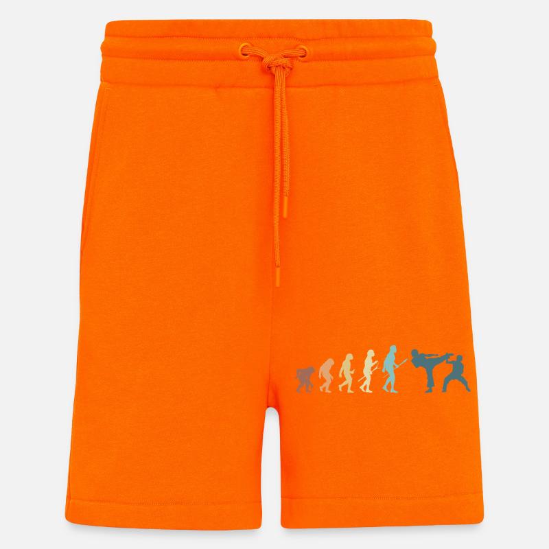 Kampfsport Evolution Karate MMA Kämpfer - Shorts - made by SPREAD - SUNSET ORANGE