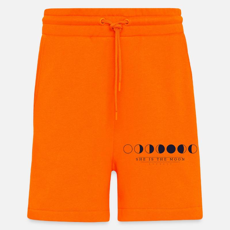 She is the moon - Shorts - made by SPREAD - SUNSET ORANGE