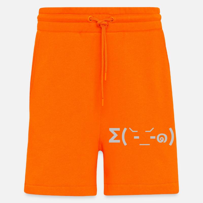 Σ( -᷅_-᷄๑) - Shorts - made by SPREAD - SUNSET ORANGE