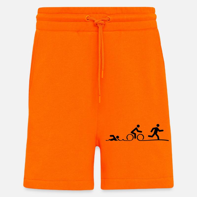 Triathlon, triathlon, swimming, cycling and running - Shorts - made by SPREAD - SUNSET ORANGE