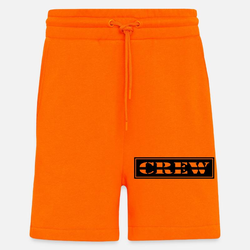Crew Design im Patch Format - Shorts - made by SPREAD - SUNSET ORANGE