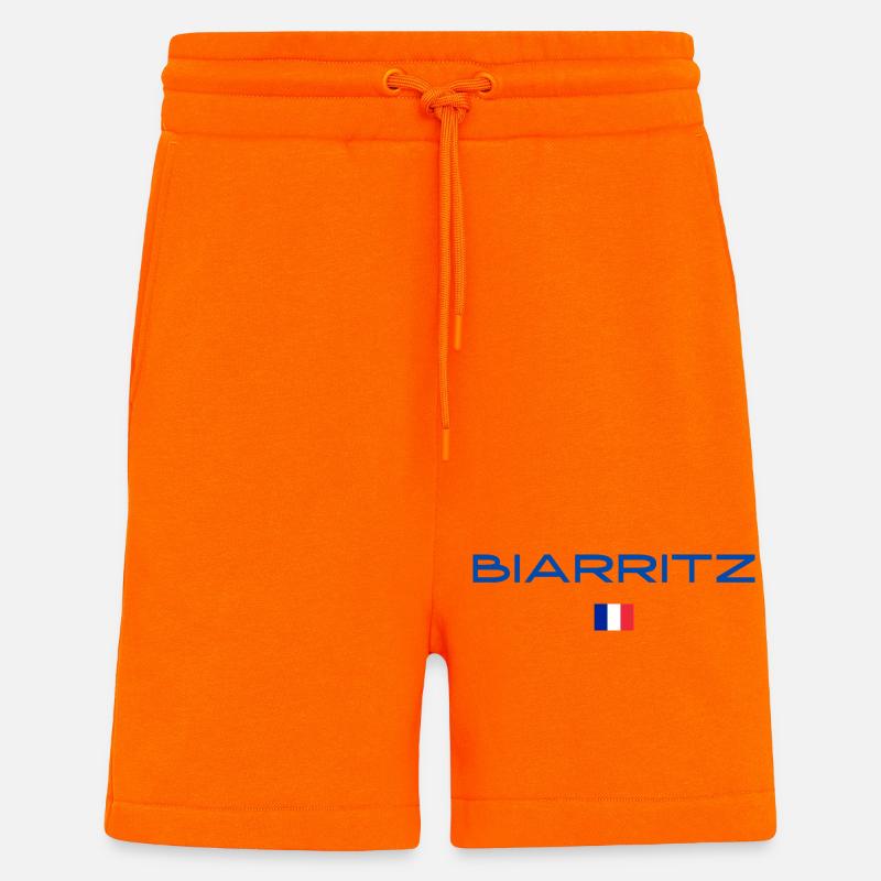 BIARRITZ-FRANKREICH - Shorts - made by SPREAD - SUNSET ORANGE