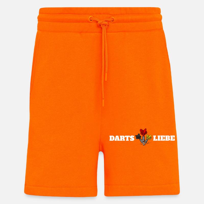 Darts ist Liebe - Shorts - made by SPREAD - SUNSET ORANGE