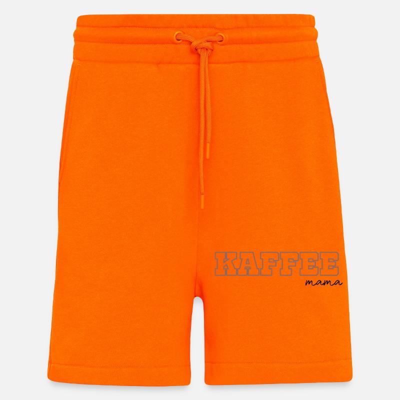 Café Maman - Short bio décontracté fabriqué en UE - SUNSET ORANGE