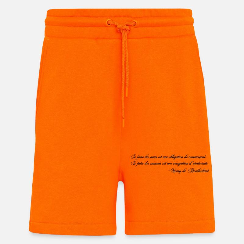 Making Enemies - Montherlant - Shorts - made by SPREAD - SUNSET ORANGE