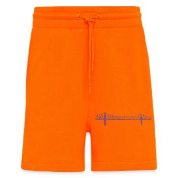 Rendsburg High Bridge – Urban Scribble Art Design - Shorts - made by SPREAD - SUNSET ORANGE - Front