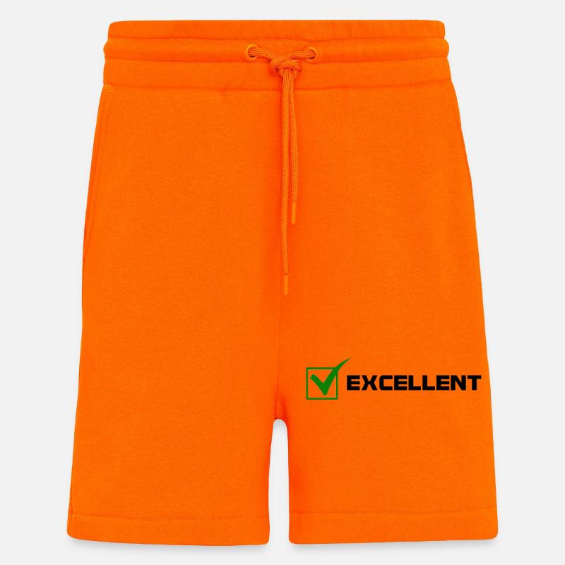 Excellente - Short bio décontracté fabriqué en UE - SUNSET ORANGE